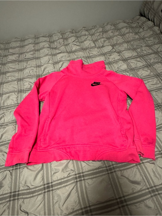 Nike Other - Nike Neon Pink Crewneck Pullover with Black Swoosh